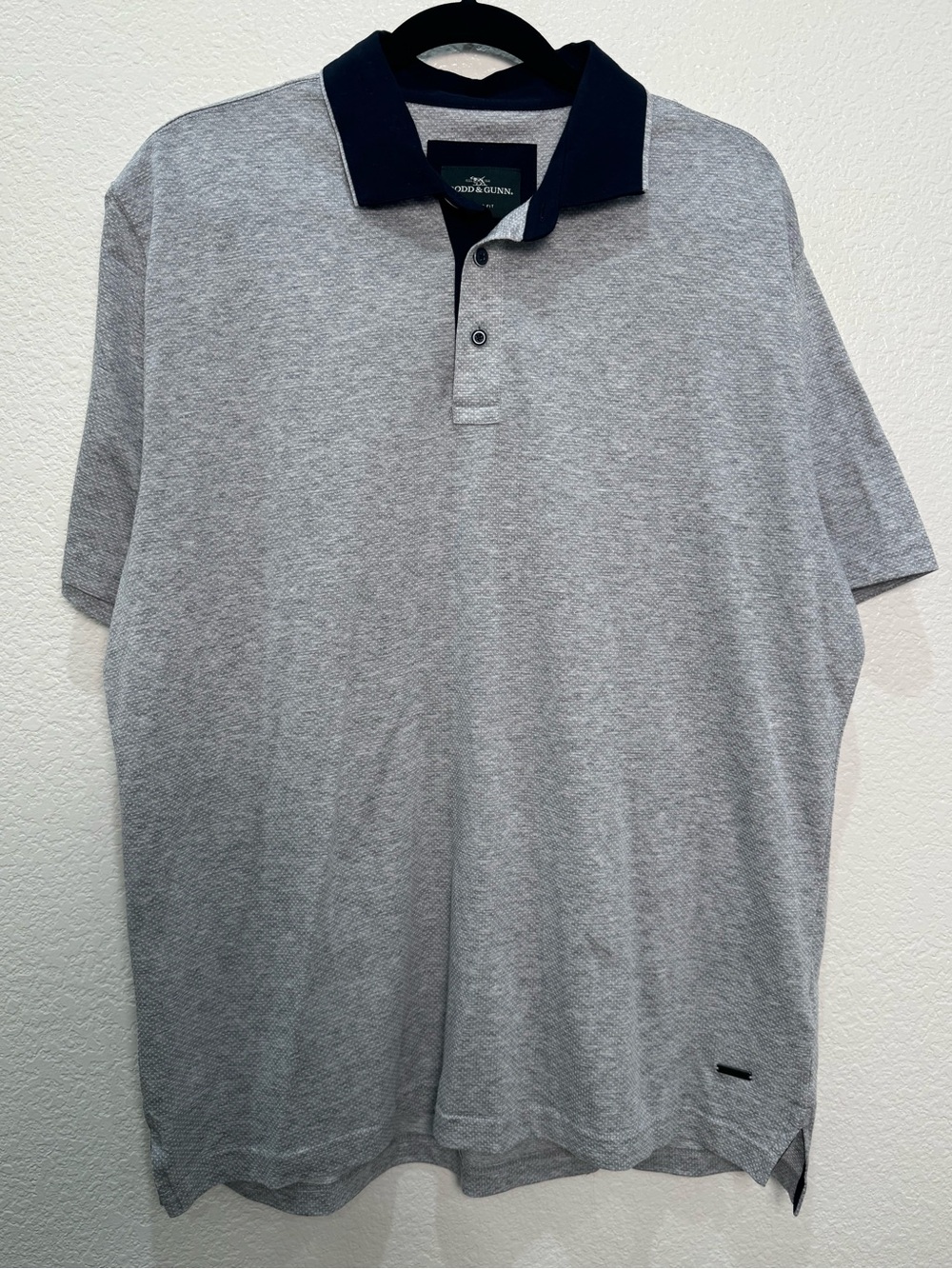 Rodd & Gunn Stanley Point Polo Men 2XL Smoke Sports Fit Mercerized Cotton NWT
